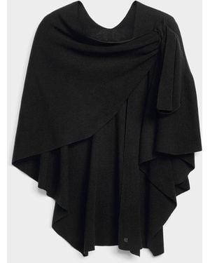 Fraas Solid Ruana - Black