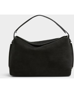 Flattered Helia Small Suede Bag - Black