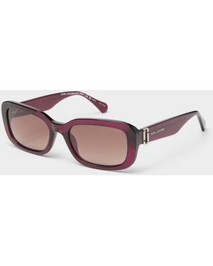 Marc Jacobs Softened Rectangular Sunglasses - Pink
