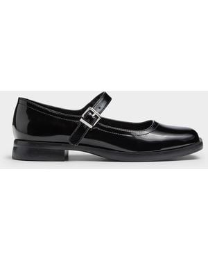 Steve Madden Dominic Black Patent Mary Janes Women