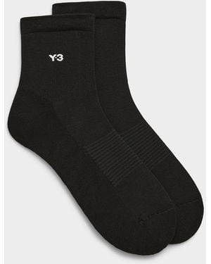 Y-3 Ribbed Ankle Socks (men, Black, 3)