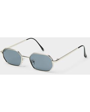 Simon's Martini Geometric Sunglasses - Blue