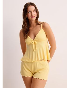 Miiyu Baby Ribbed Lettuce - Yellow