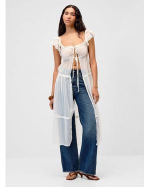 Twik Sheer Chiffon Tie - Blue