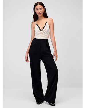 Twik Lace Draped Top Jumpsuit - Blue
