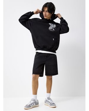 Represent R10t Black Denim Bermudas