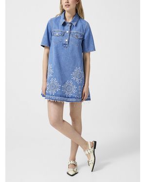 Ganni Denim Shirt Mini - Blue