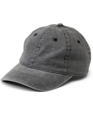 Simon's Faded Denim Baseball Cap - Brown