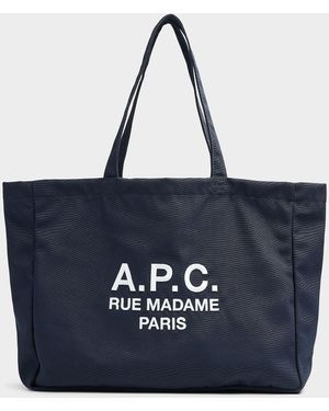 A.P.C. Lou Rue Madame Tote Bag One Size Dark Navy Blue for