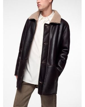Hiso Jakos Shearling Jacket - Brown