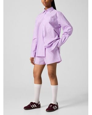 Marimekko Kioski Diagonaali Piccolo Poplin Short - Purple