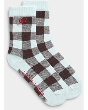 Damson Madder Brown - White
