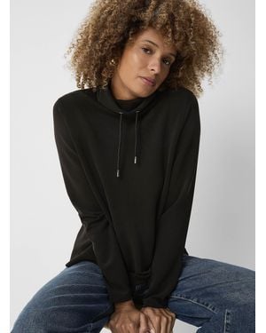 Contemporaine Peachskin Mock - Black