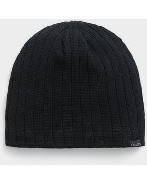 Chaos Solid Ribbed Tuque - Black
