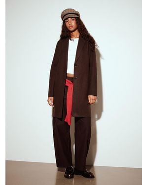 ONLY Carrie Felted Overcoat - Red