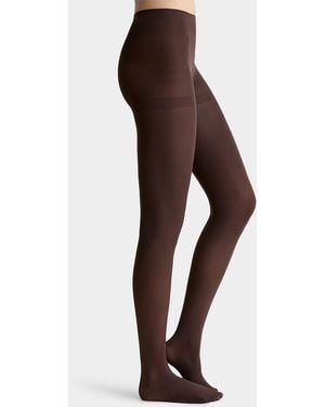 Simon's Solid Colour Recycled Nylon Tights 50 Denier - Purple