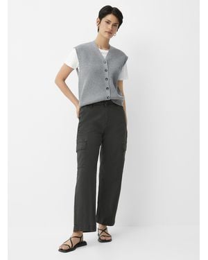 DUER Twill Cargo Pant Fit: Wide Leg, High Rise - Grey