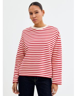ARMEDANGELS Striped Loose Boxy - Red