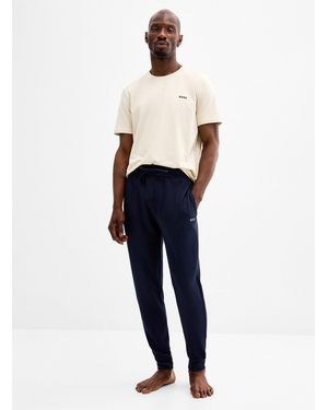 BOSS Waffled Pyjama sweatpants - Blue