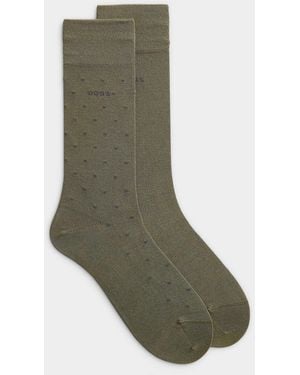 BOSS Solid/dotted Dress Socks 2 - Green