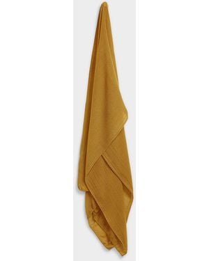 Simon's Rolled Trim Solid Scarf - Metallic