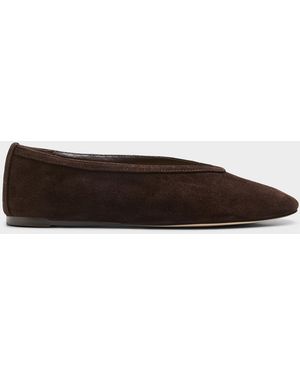 Steve Madden Leni Almond Opening Ballet Flats - Brown