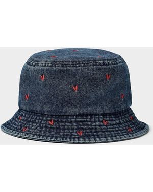 Simon's Embroidered Mini - Blue