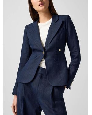 Smythe Duchesse Linen Jacket - Blue