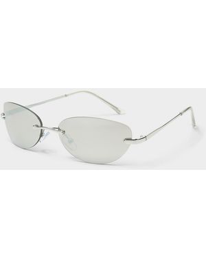 Simon's Rotation Frameless Sunglasses - Metallic