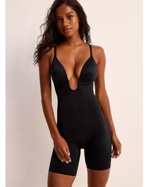 Spanx Suit Your Fancy Plunge Bodysuit Length: 7" - Black