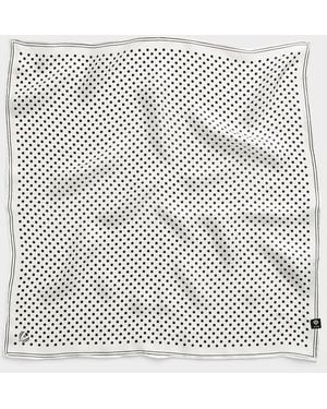 Fraas Pure Silk Polka Dot Scarf - Grey