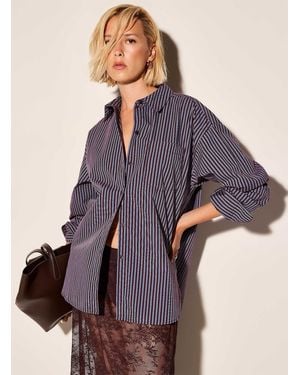JJXX Jamie Patch Pocket Loose Shirt - Purple