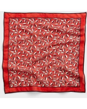 Simon's Shoal Of Little Fish Scarf - Red