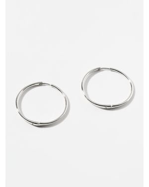 Pilgrim Large Minimalist Hoops - Natural