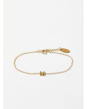 Simon's Alphabet Character Chain Bracelet - Natural