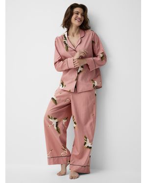 Cyberjammies Soothing Crane Lounge Pant - Pink