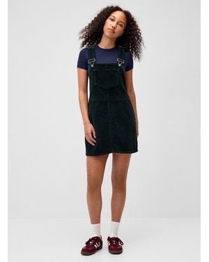 Twik Corduroy Overalls Dress - Blue