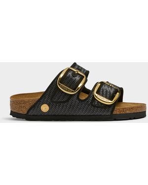 Birkenstock Arizona Raffia Straps Sandals Women - Black