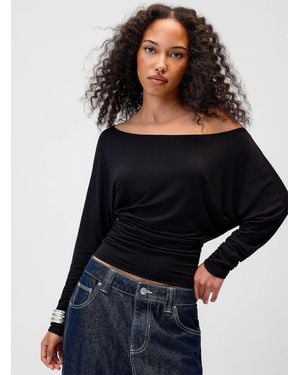Twik Cinched Waist Off - Black
