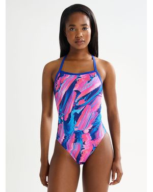 Speedo Turnback Endurance Patterned High - Red