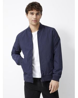 Quartz Co. Daniel Nylon Bomber - Blue
