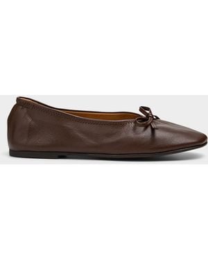 Flattered Blaise Supple Leather Ballet Flats Women - Brown