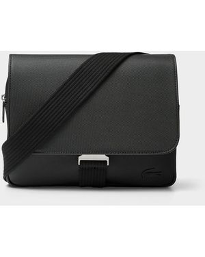 Lacoste Messenger Shoulder Bag - Black