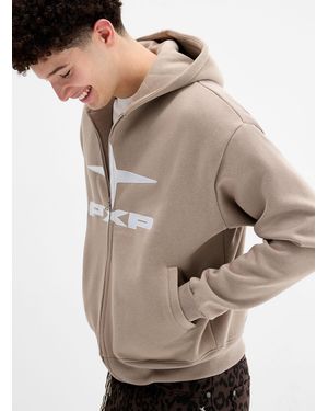 Project X Paris Star Logo Zip - Natural