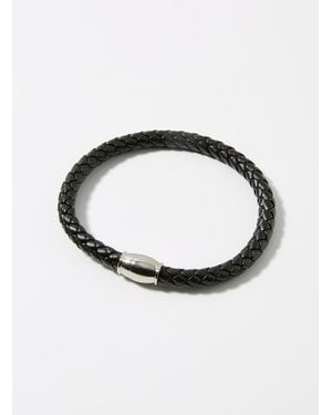 Le 31 Braided Leather Bracelet - Black