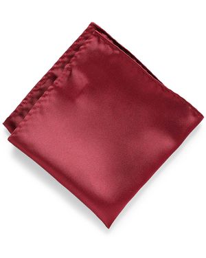 Le 31 Satiny Pocket Square - Red