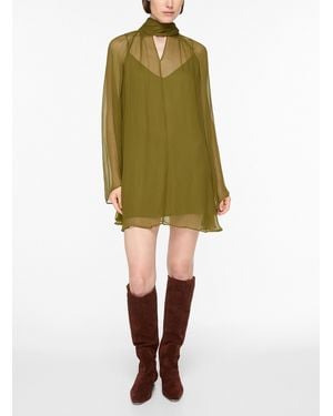 STAUD Esther Chiffon Chartreuse Mini - Green