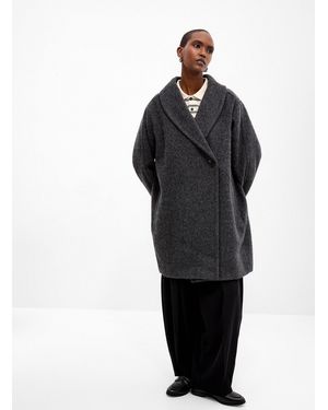 Inwear Zuzie Fuzzy Wool Shawl - Black