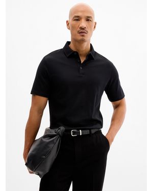 Robert Barakett Georgia Pima Cotton Polo - Black