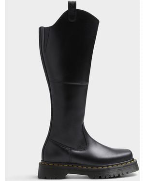 Dr. Martens Amaayah Leather Riding Boots Women - Black